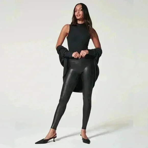 Spanx Faux Leather Leggings - Picture 1 of 5